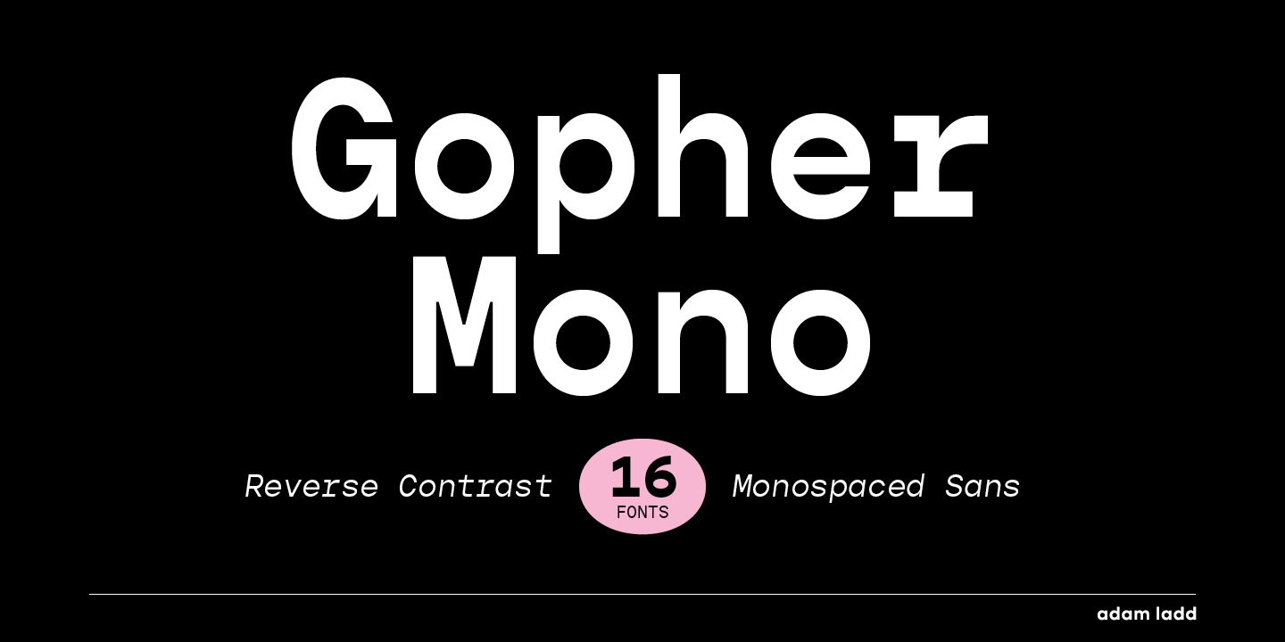 Font Gopher Mono
